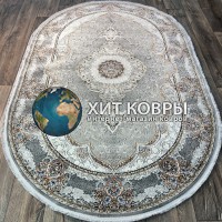 Турецкий ковер Исфахан 29047 Бежевый-золотой овал